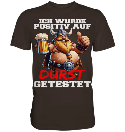 positiv auf Durst getestet - Herren Shirt - Donnerwolf