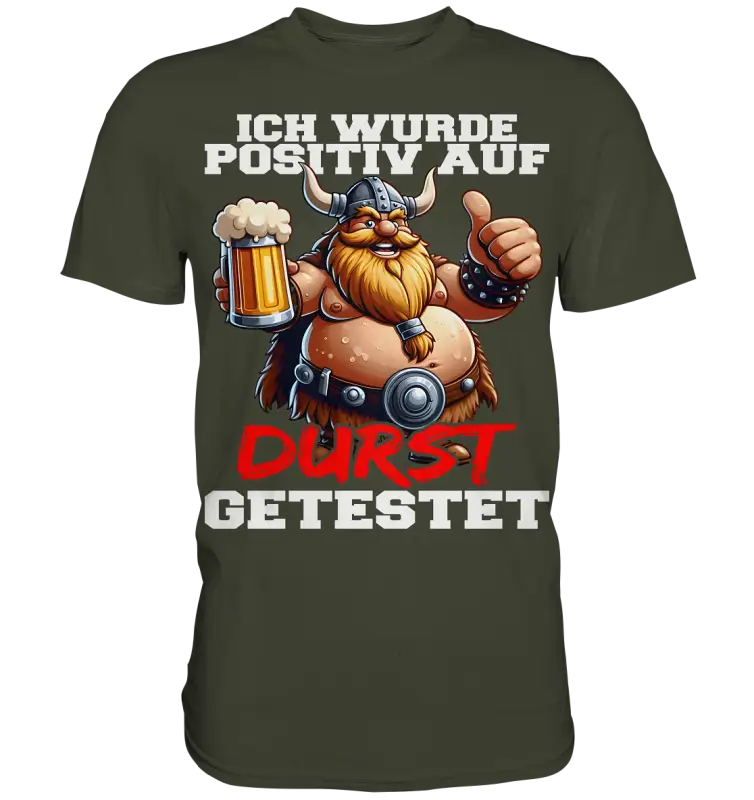 positiv auf Durst getestet - Herren Shirt - Donnerwolf
