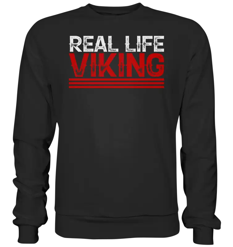 Real Life Viking - Basic Sweatshirt - Jet Black / XS - Sweatshirts