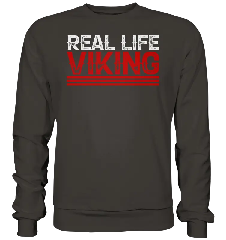 Real Life Viking - Basic Sweatshirt - Storm Grey (Solid) / XS - Sweatshirts