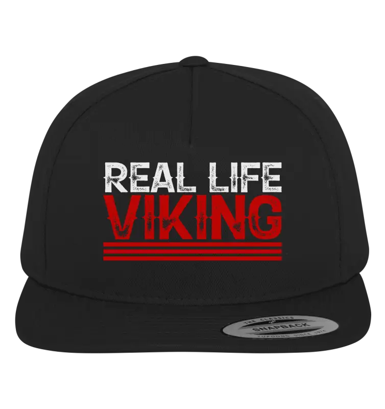 Real Life Viking - Premium Snapback - Black / Green / One Size - Kappen & Mützen