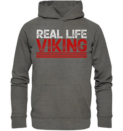 Real Life Viking - Unisex Hoodie - Charcoal (Heather) / XS - Hoodies