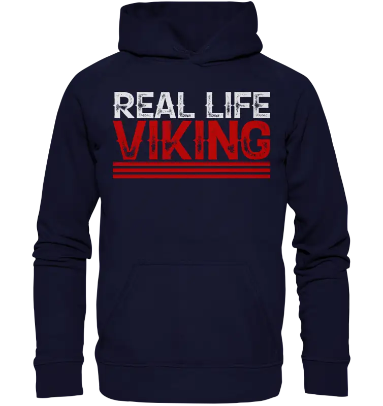 Real Life Viking - Unisex Hoodie - Oxford Navy / XS - Hoodies