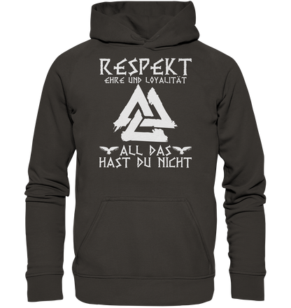Respekt Ehre Loyalität - Unisex Hoodie - Storm Grey (Solid) / XS - Hoodies