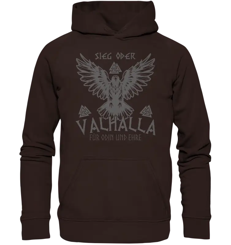 Sieg oder Valhalla - Unisex Hoodie - Hot Chocolate / XS - Hoodies