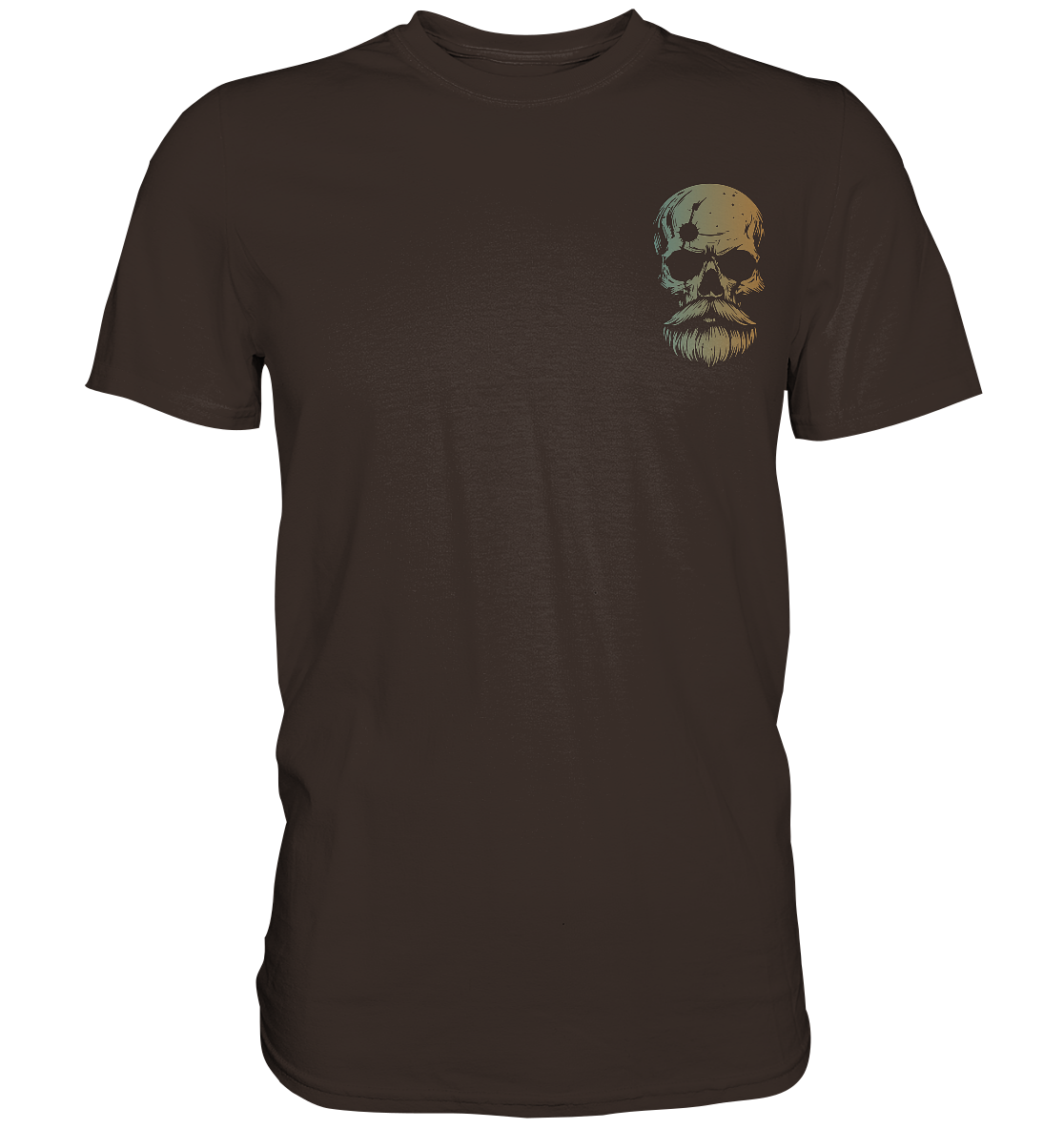 Skull Viking - Herren Shirt - Brown / XS - Unisex-Shirts