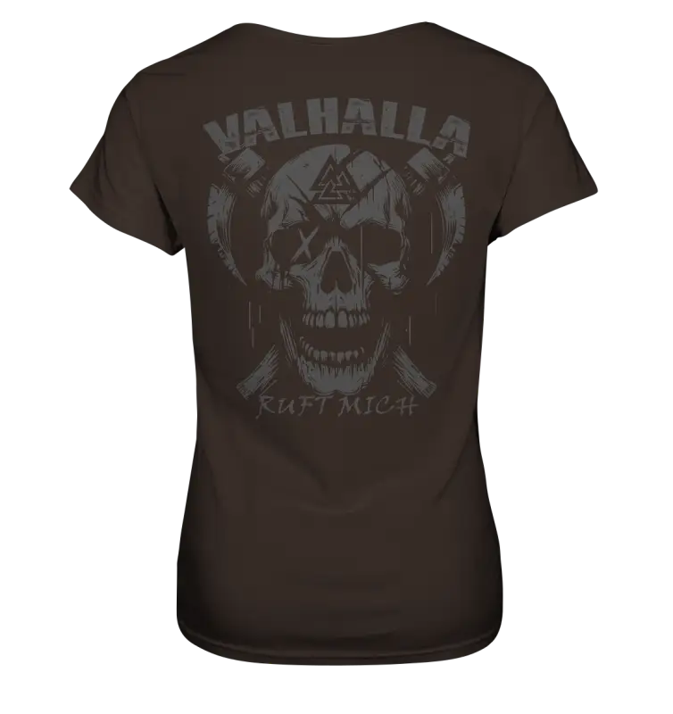 Valhalla ruft mich! - Wikinger Damen Shirt (Beidseitiger Druck) - Lady-Shirts