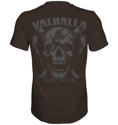 Valhalla ruft mich! - Wikinger Herren Shirt (Beidseitiger Druck) - Unisex-Shirts