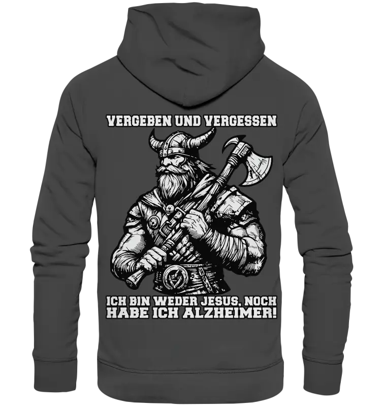 Vergeben und Vergessen - Organic Basic Hoodie - Donnerwolf