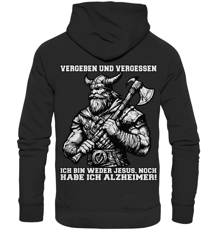 Vergeben und Vergessen - Organic Basic Hoodie - Donnerwolf