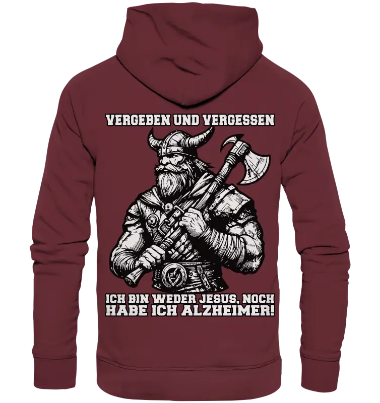 Vergeben und Vergessen - Organic Basic Hoodie - Donnerwolf