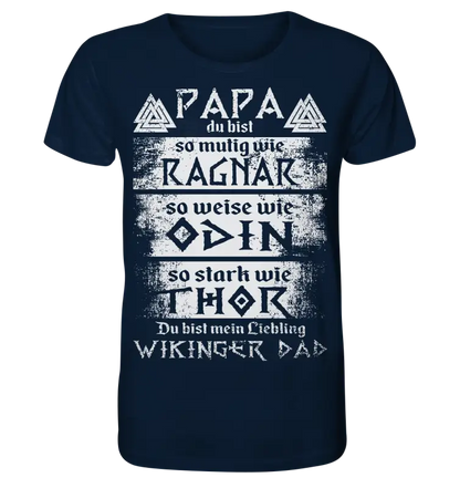 Wikinger Papa - Herren Organic Shirt - Donnerwolf