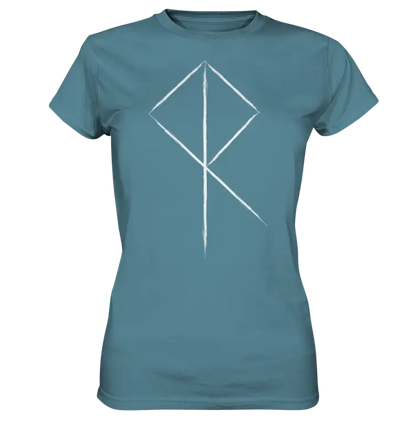 Wikinger Rune - Damen Shirt - Stone Blue / XS - Lady-Shirts