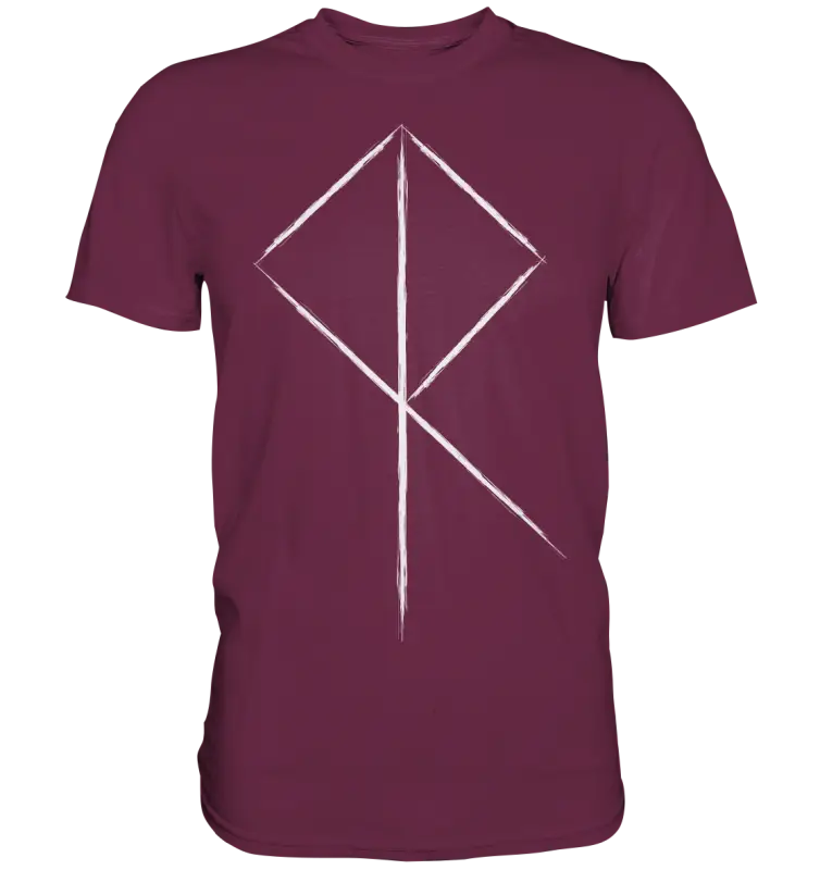 Wikinger Rune - Herren Shirt - Burgundy / XS - Unisex-Shirts
