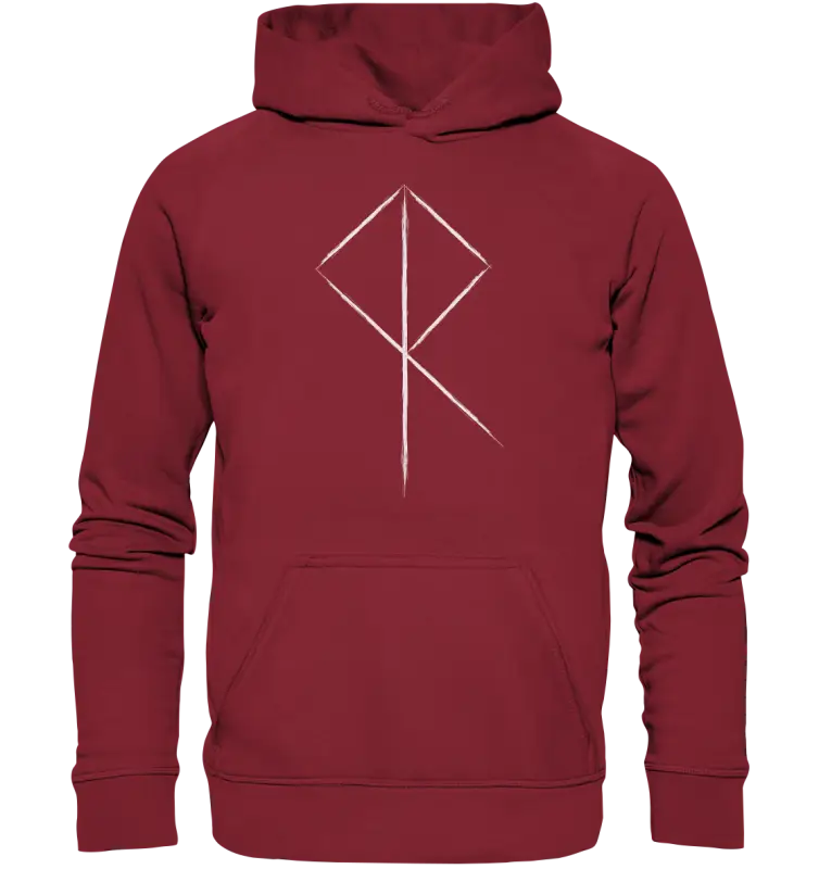 Wikinger Rune - Unisex Hoodie - Brick Red / XS - Hoodies