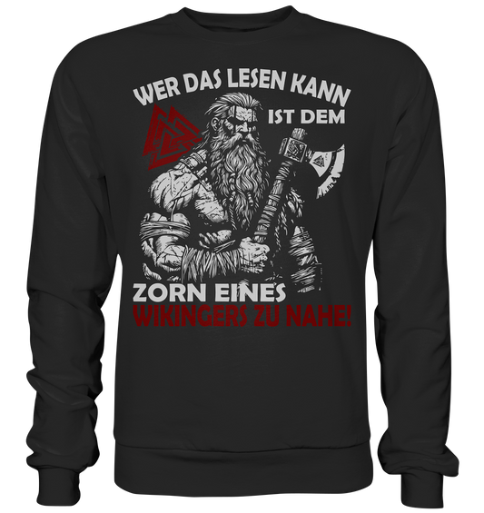 Wikinger Zorn - Unisex Sweatshirt - Deep Black / XS - Sweatshirts