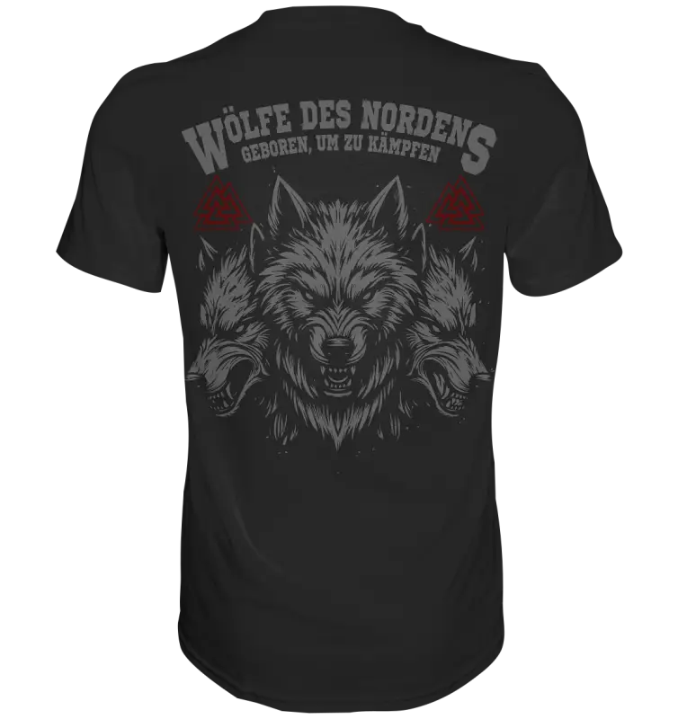 Wölfe des Nordens - Männer Shirt Premium Qualität & Beidseitiger Druck - Unisex-Shirts