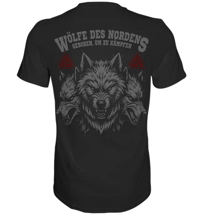 Wölfe des Nordens - Männer Shirt Premium Qualität & Beidseitiger Druck - Unisex-Shirts