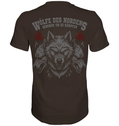 Wölfe des Nordens - Männer Shirt Premium Qualität & Beidseitiger Druck - Unisex-Shirts