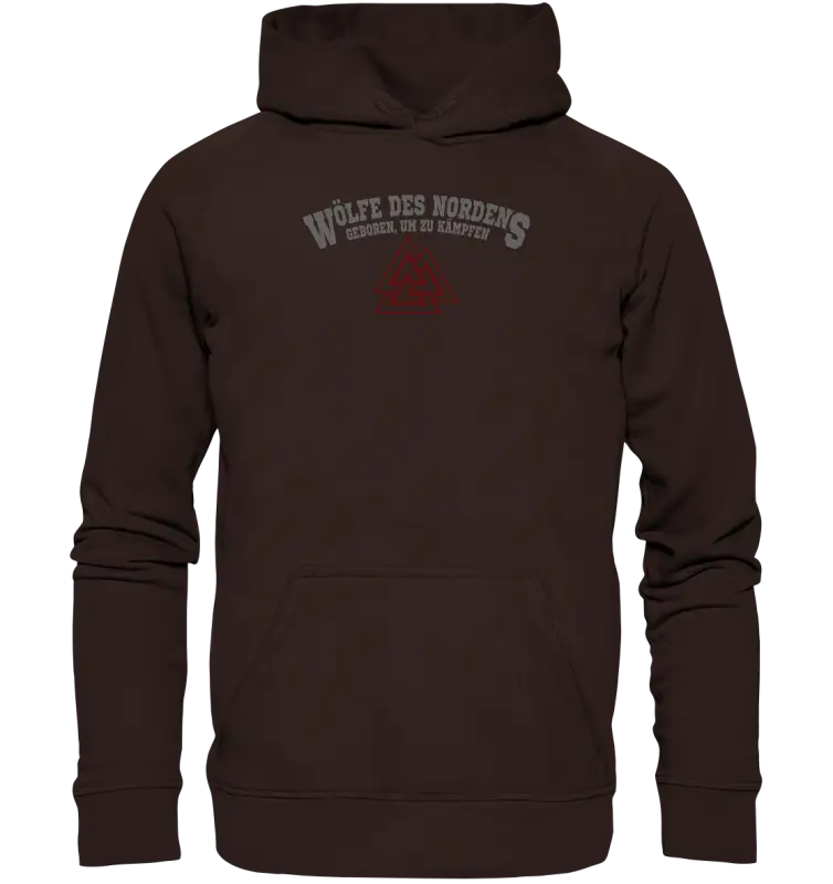 Wölfe des Nordens - Unisex Hoodie & Beidseitiger Druck - Hot Chocolate / XS - Hoodies