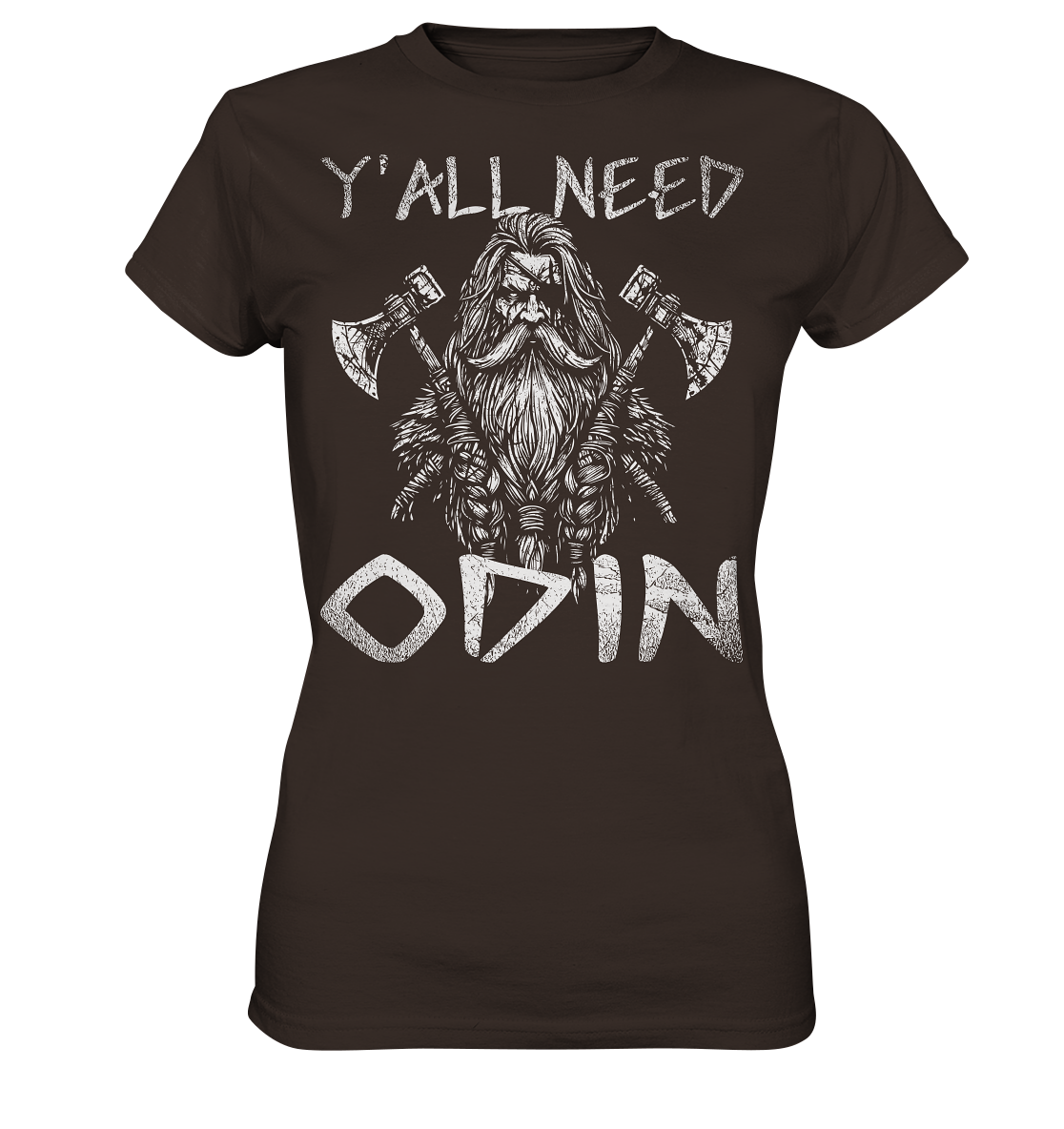 Y’all Need Odin - Damen Shirt - Brown / XS - Lady-Shirts