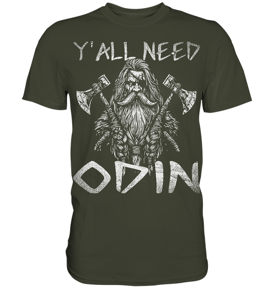 Y’all Need Odin - Herren Shirt - Urban Khaki / XS - Unisex-Shirts