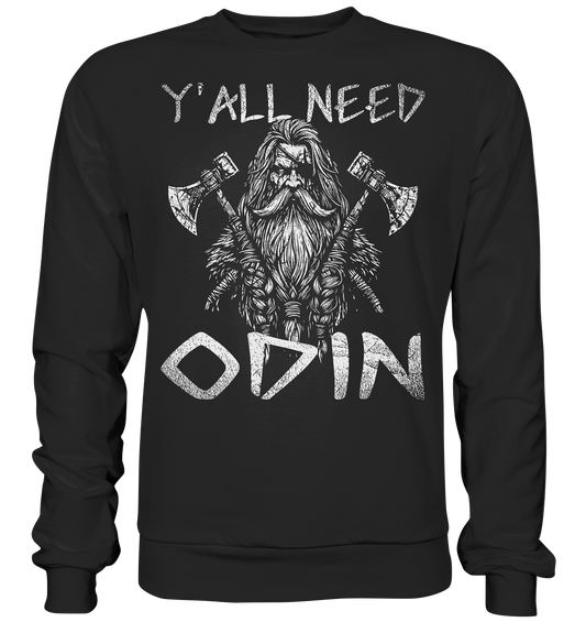 Y’all Need Odin - Unisex Sweatshirt - Deep Black / XS - Sweatshirts