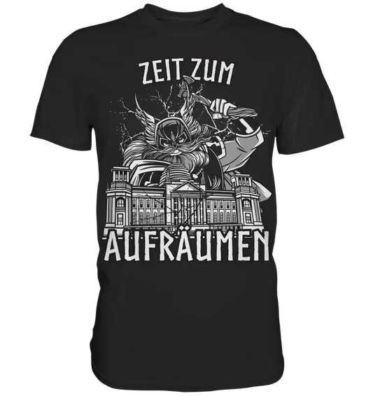 Zeit zum Aufräumen - Herren Shirt - Black / XS - Unisex-Shirts
