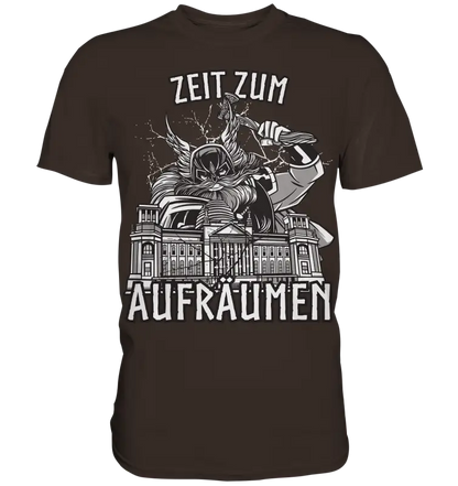Zeit zum Aufräumen - Herren Shirt - Brown / XS - Unisex-Shirts